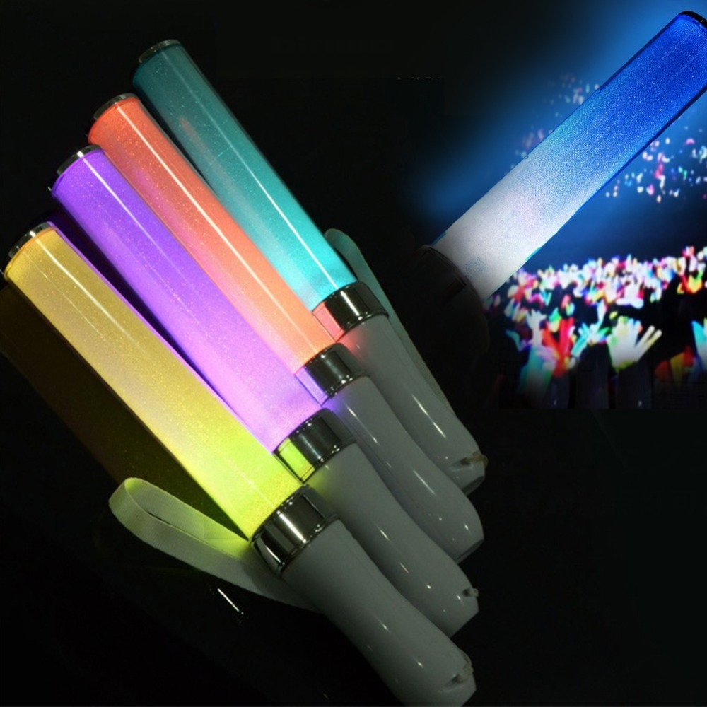 New 15 Colors Party Celebration LED Glow Stick Light Stick Battery Powered Concerts Decor