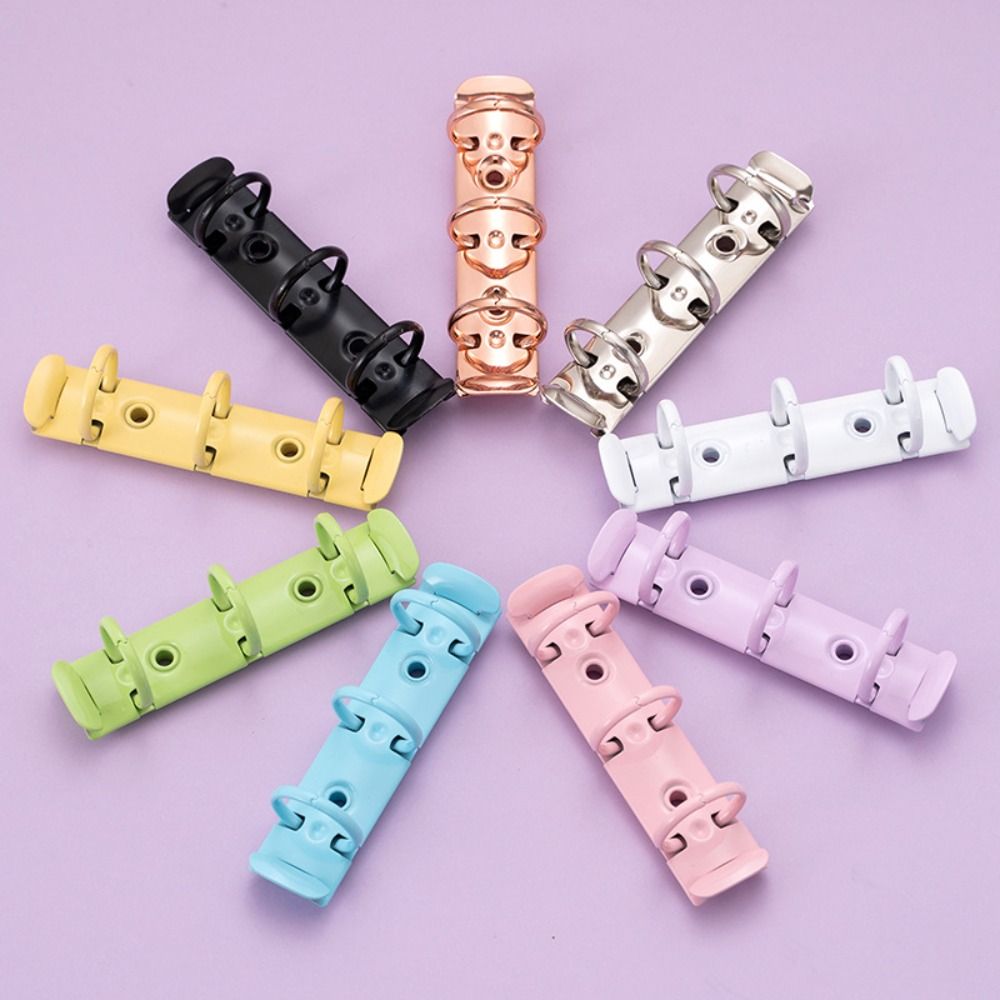 Durable Detachable Metal Spiral Rings Binder Clip DIY Diary A8 Paper Binder Clips High Quality Album Loose Leaf Ring Office
