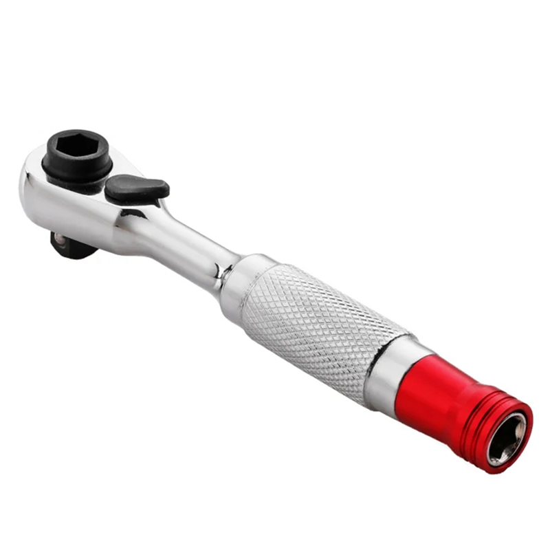Portable Double End Mini Ratchet Socket Wrench Multifunction 2-In-1 Anti-Skid Handle Hand Tools