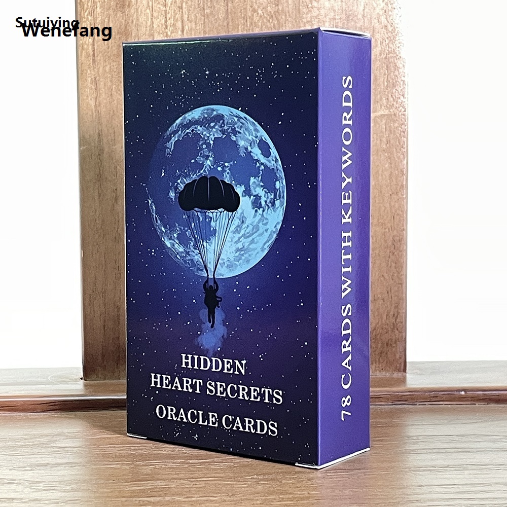 Wenefang Sutuiying Oracle Deck, Heart Hidden Secrets, Love Tarot Cards, Divination High Quality Fashion Taro for Beginners, Prophet, English Version, 12x7cm, 78-cards