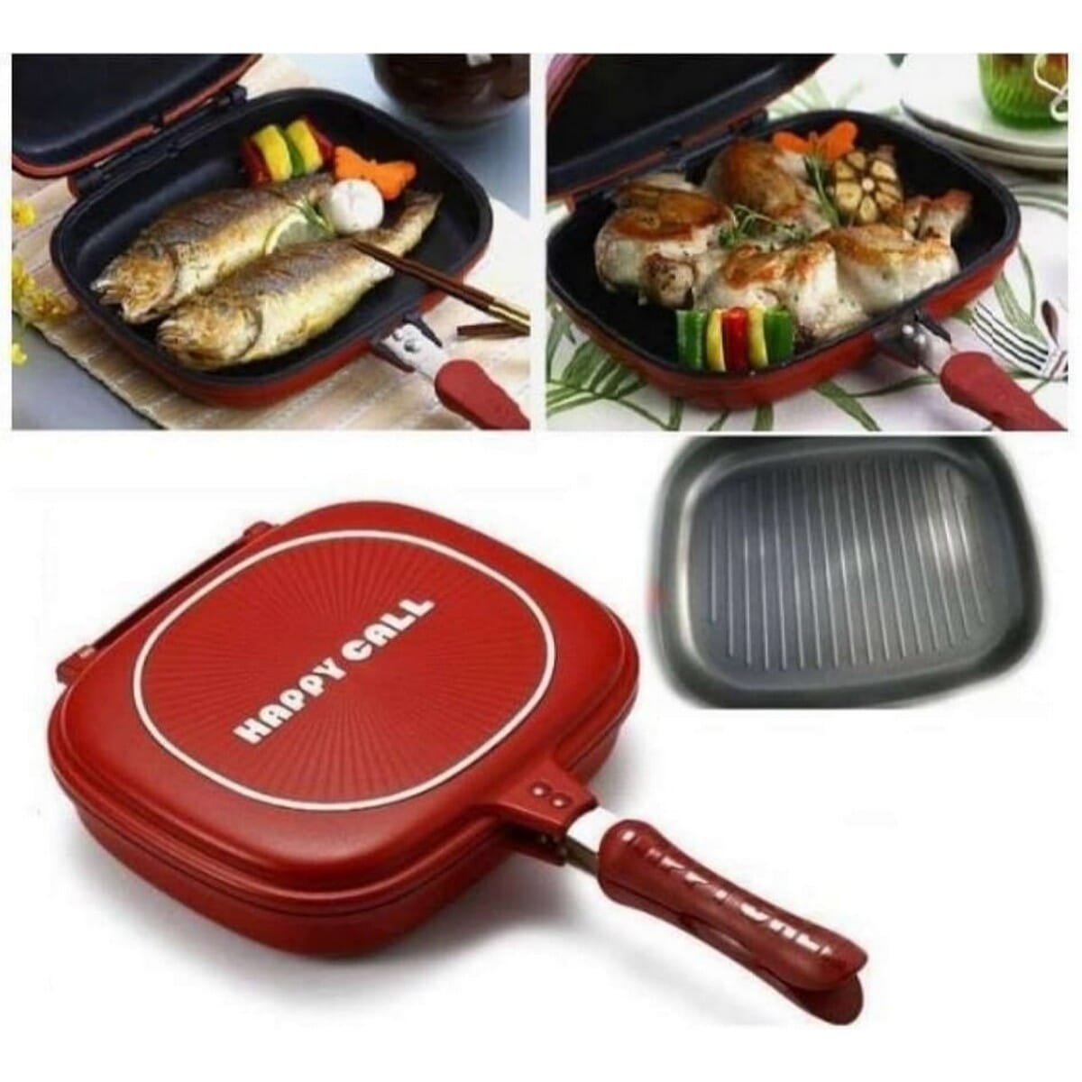 Happy Call Non Stick Double Sided Fry Pan