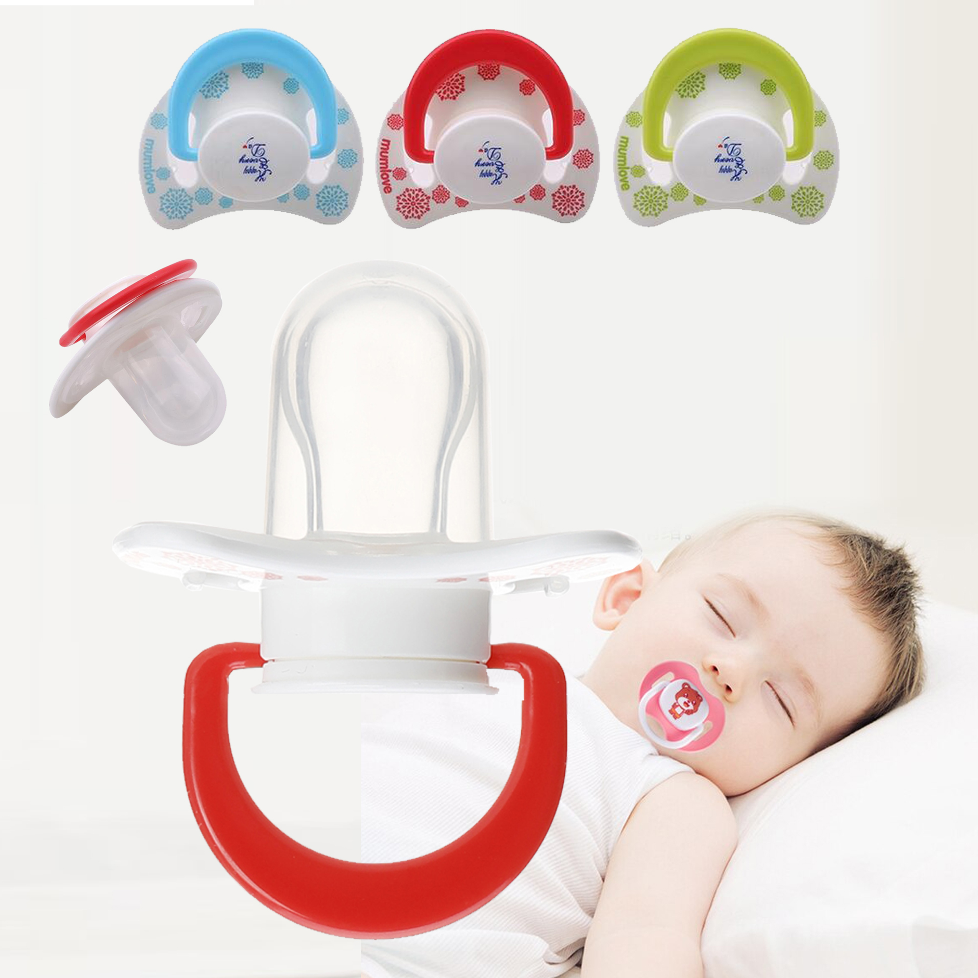 Mumlove Baby Pacifiers - Silicone, BPA-Free, Soothing for Babies, Sleeping Pacifiers