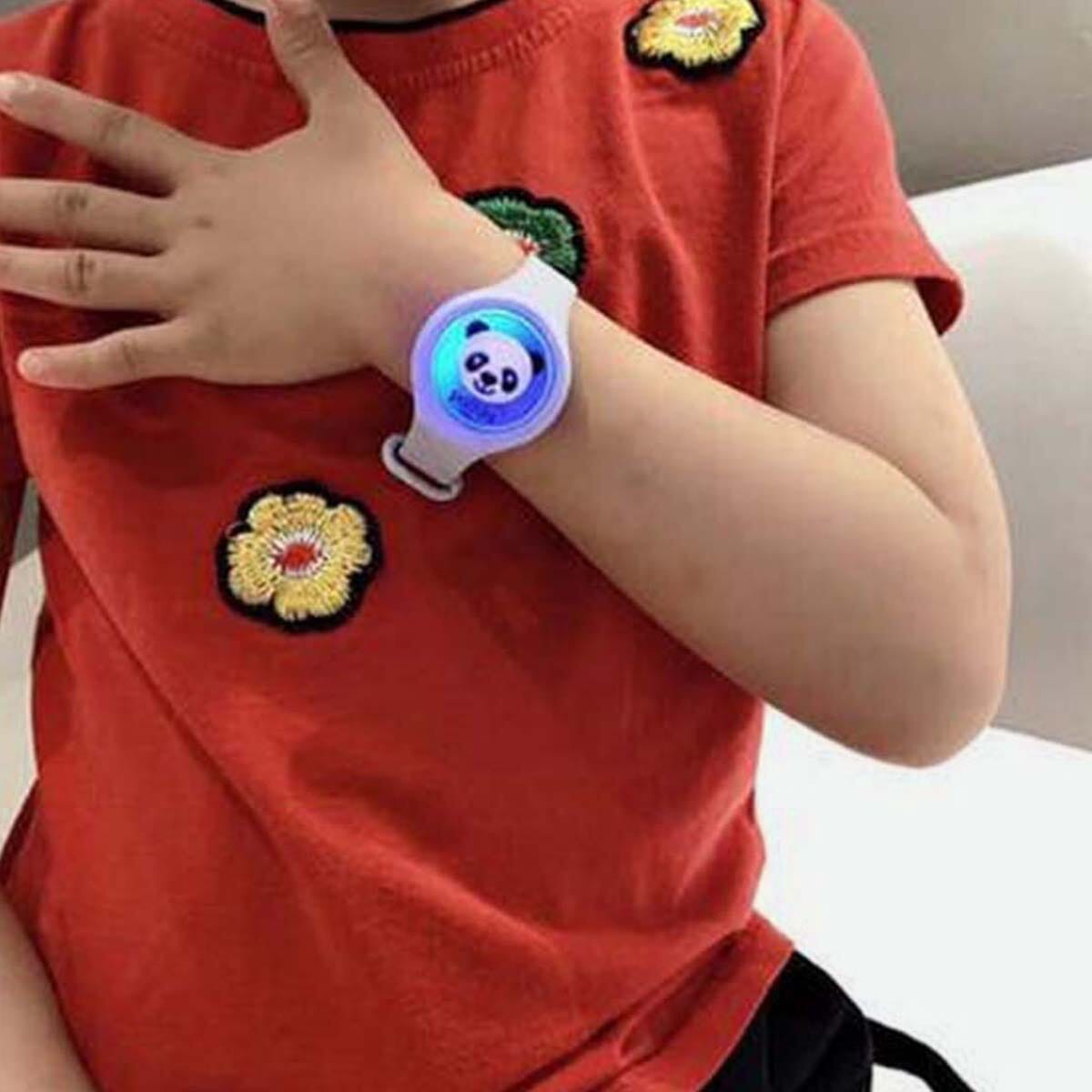 1 Piece Luminous Mosquito Repellent Bracelet Baby Kids Cartoon Plant Anti Mosquito Watch