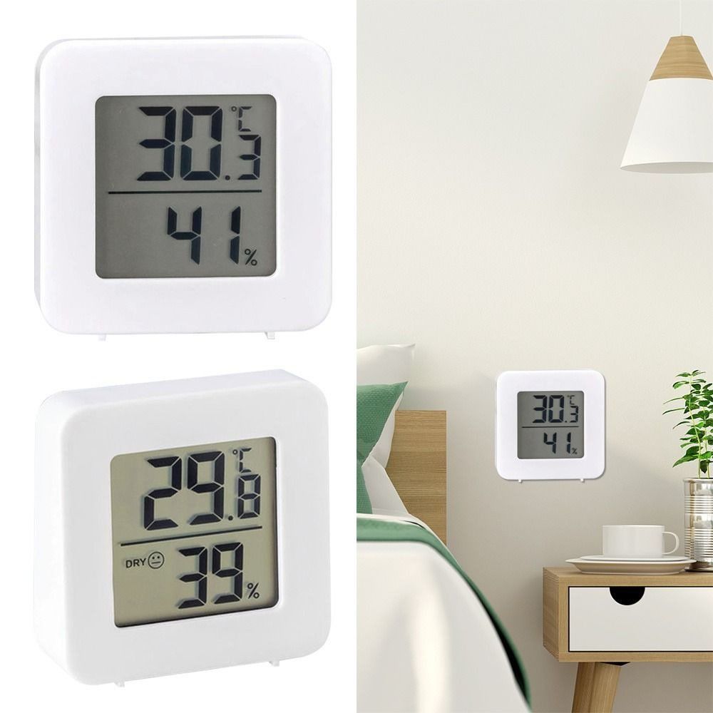 Portable LCD Digital Thermometer High Accuracy Baby Room Thermo-Hygrometer Mini Professional Hygrometer Household