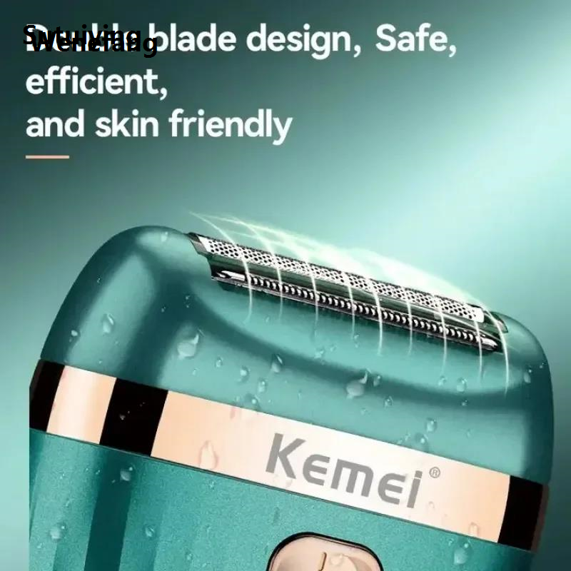 Wenefang Sutuiying Kemei KM-393 new full body waterproof, mini portable women's electric 2025 Hot Selling shaver, full body hair removal and hair removal device