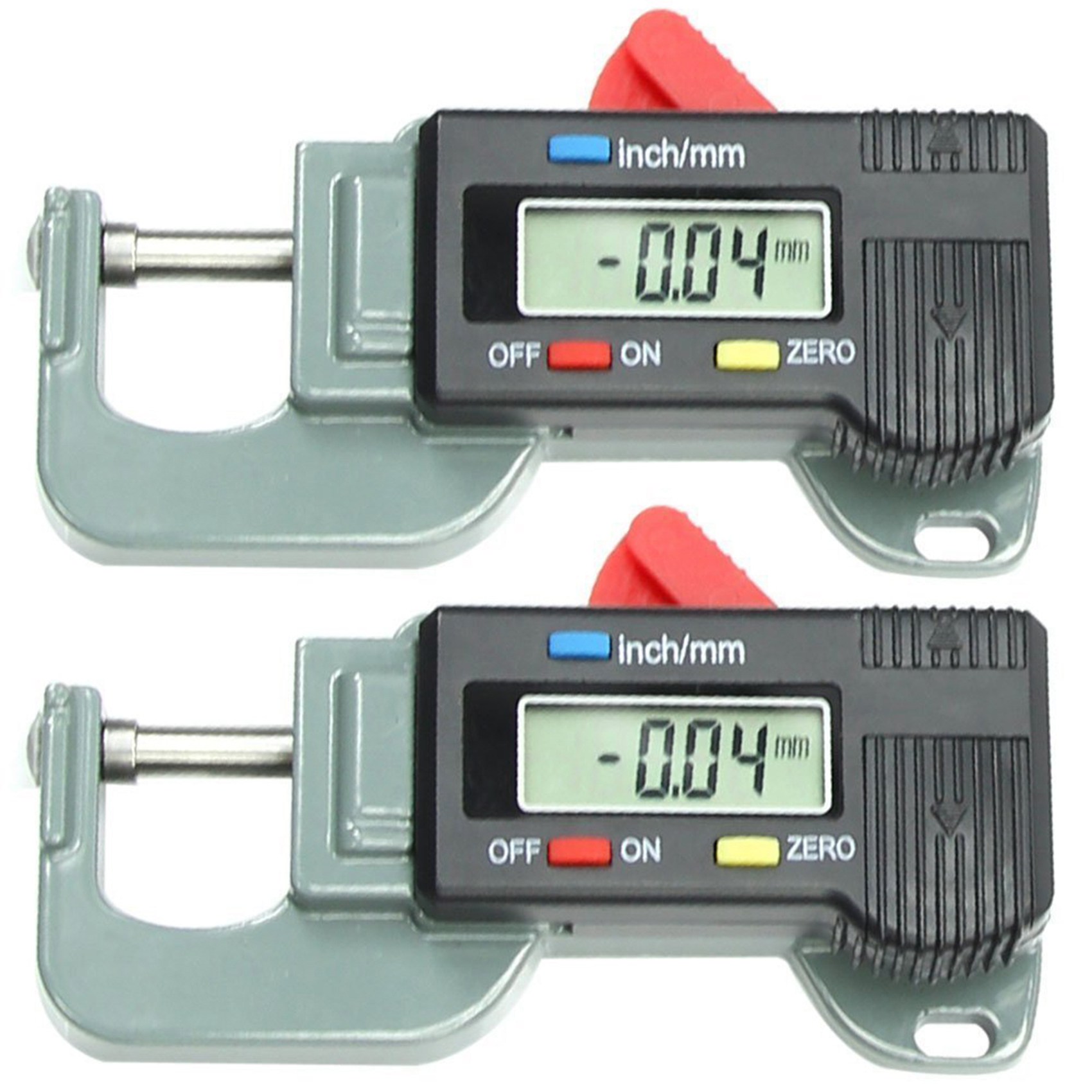 fasdaga 2X Portable Precise Digital Thickness Gauge Meter Metal Tester Micrometer 0 to 12.7mm