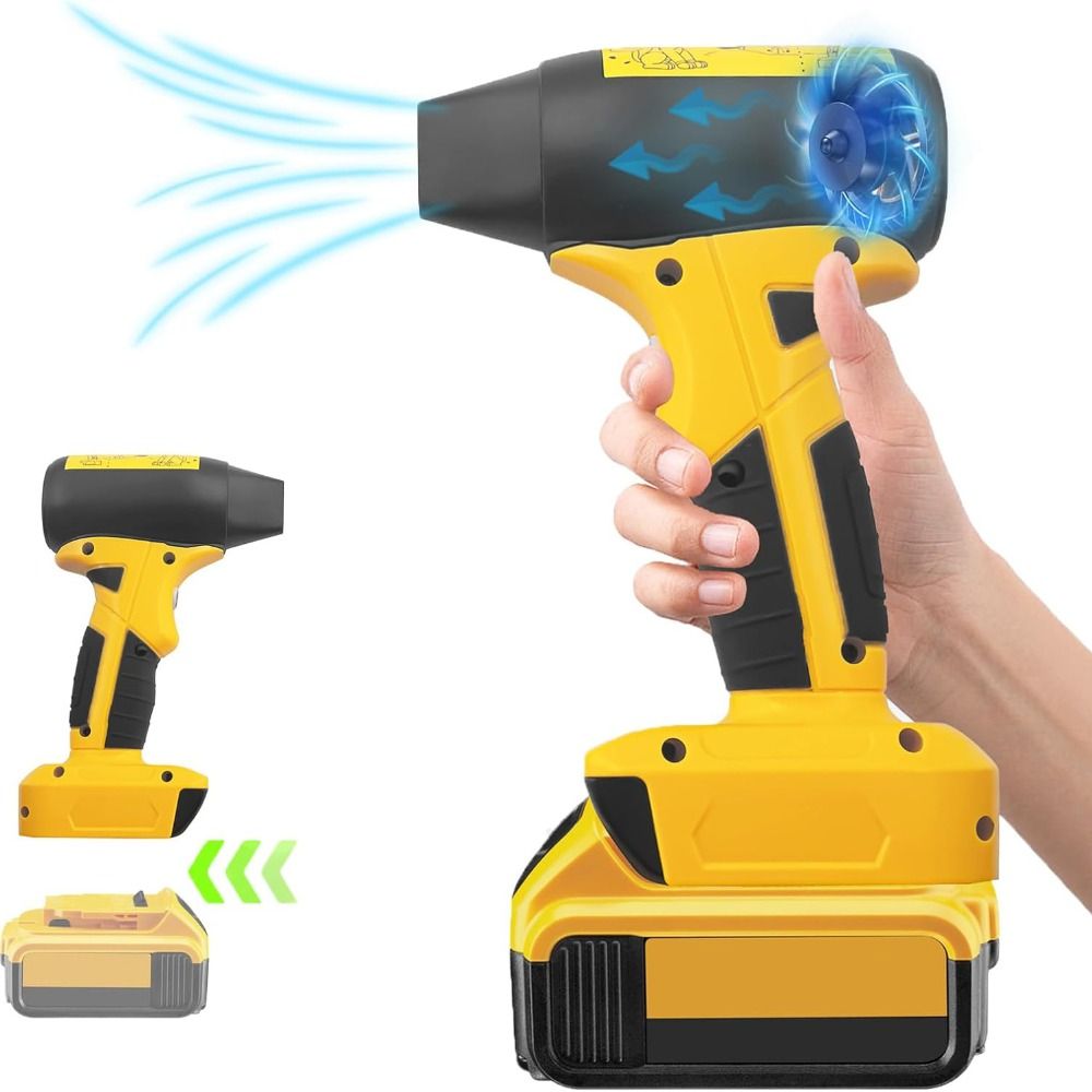 Universal 130000 RPM Jet Fan Mini Blower Mini Brushless Motor Dust Cleaning Blower 18V Cordless Air Duster for Makita/Milwaukee/Dewalt