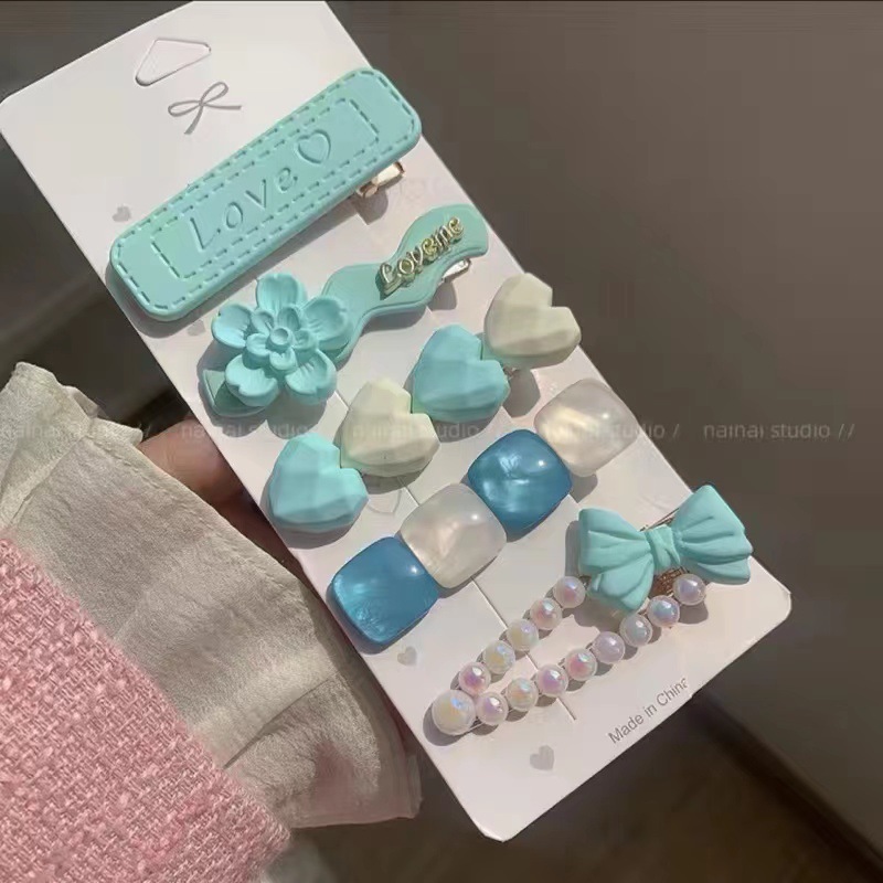 Cute cartoon hairpin 2023 new Internet celebrity side bangs broken hairpin spring and autumn women's candy Japanese girl hair accessories