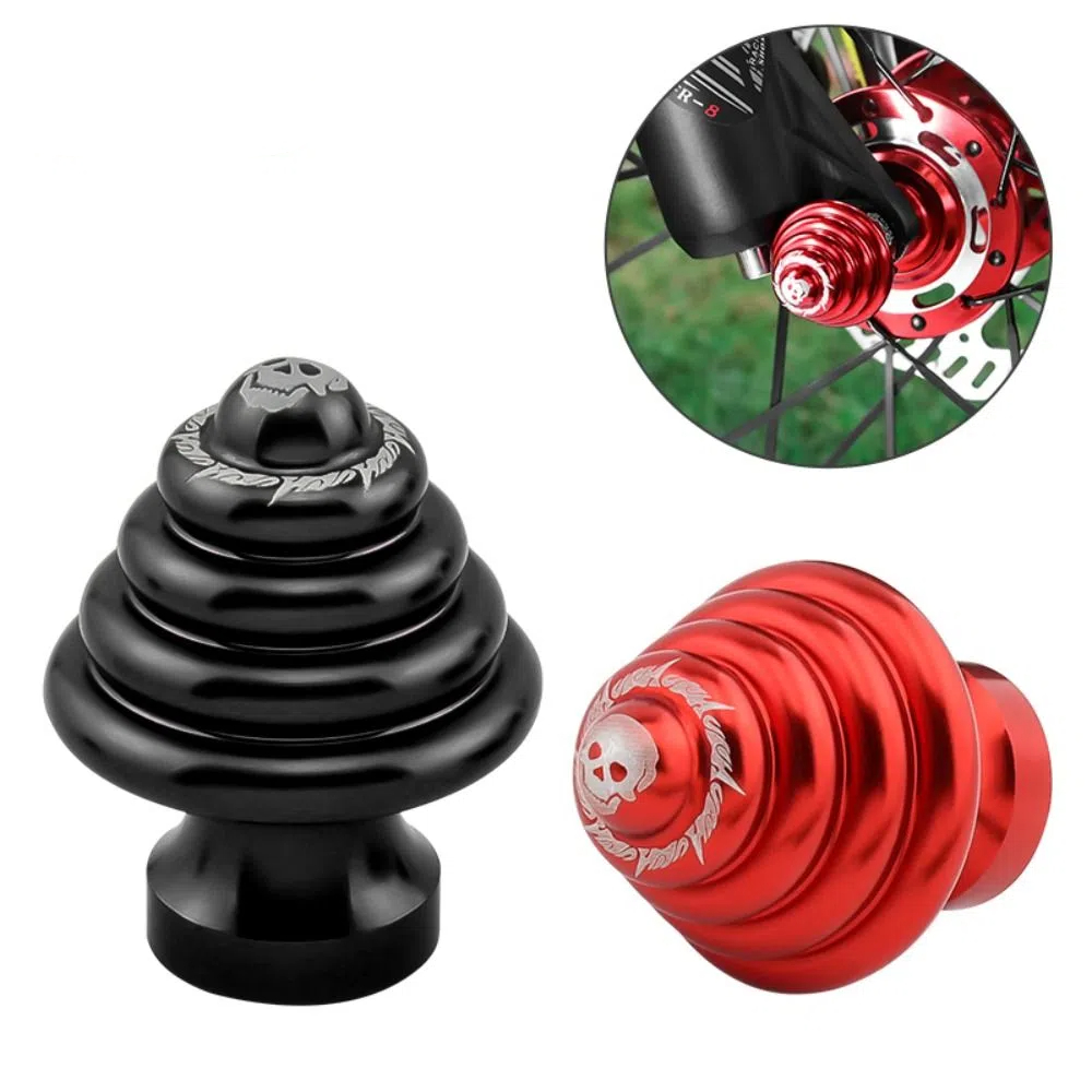 Lightweight Quick Release Bicycle Hub Nut Aluminum Alloy High Strength Rear Axle Screw M5 Anodizing Bike Accessories Rear Axle