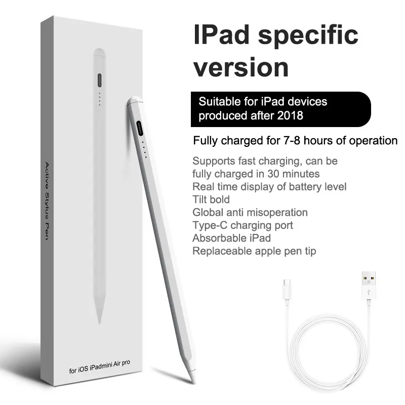 Universal Stylus Pen For Pad Apple Pencil For IPad IPhone Huawei Lenovo Samsung Xiaomi Redmi Poco Android Phone Tablet Touch Pen Queena
