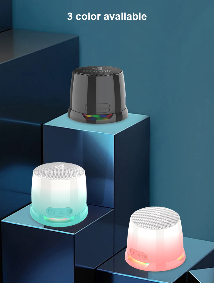 Bhrikuti Impex Kisonli C100 Magnetic Bluetooth Speaker Portable Mini Wireless Bass Speaker with RGB Lights | TWS Support & Phone Stand Design | Type-C Charging 5W Small Speaker for i-Phone Android Smartphone