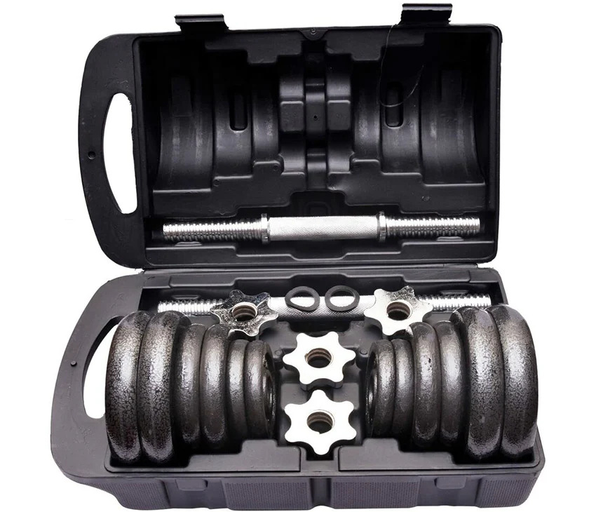 York Cast Iron 20KG Adustable Dumbbell Set With Connector
