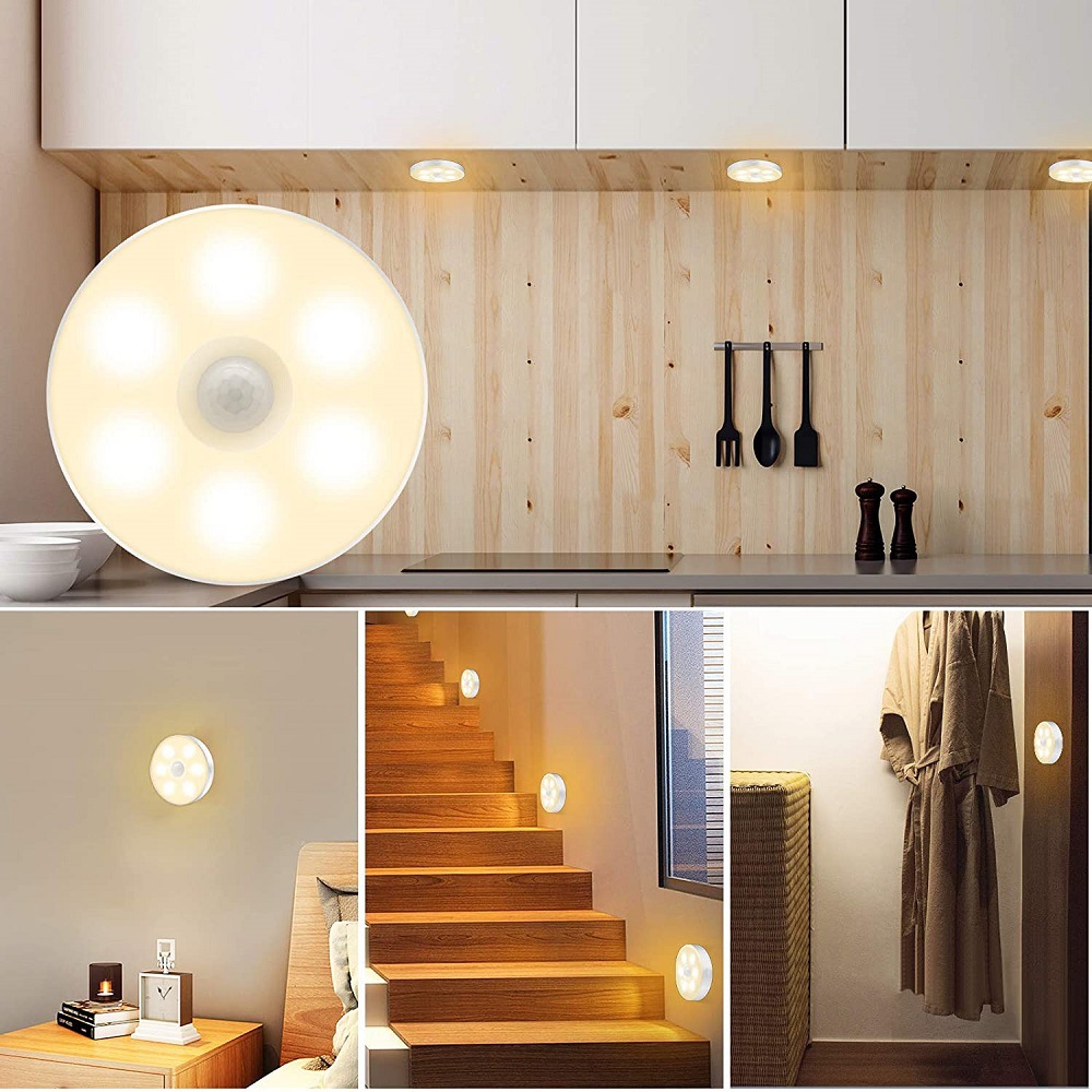 LED charging smart human night light wireless induction light bedside rise night home aisle cabinet bedroom sleep