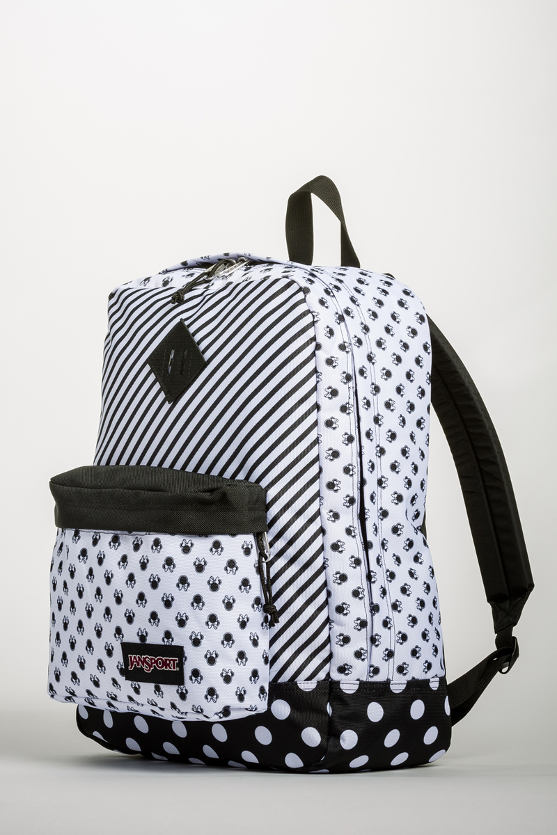 Jansport Disney Superbreak Backpack - Minnie White Bow Dots For Unisex