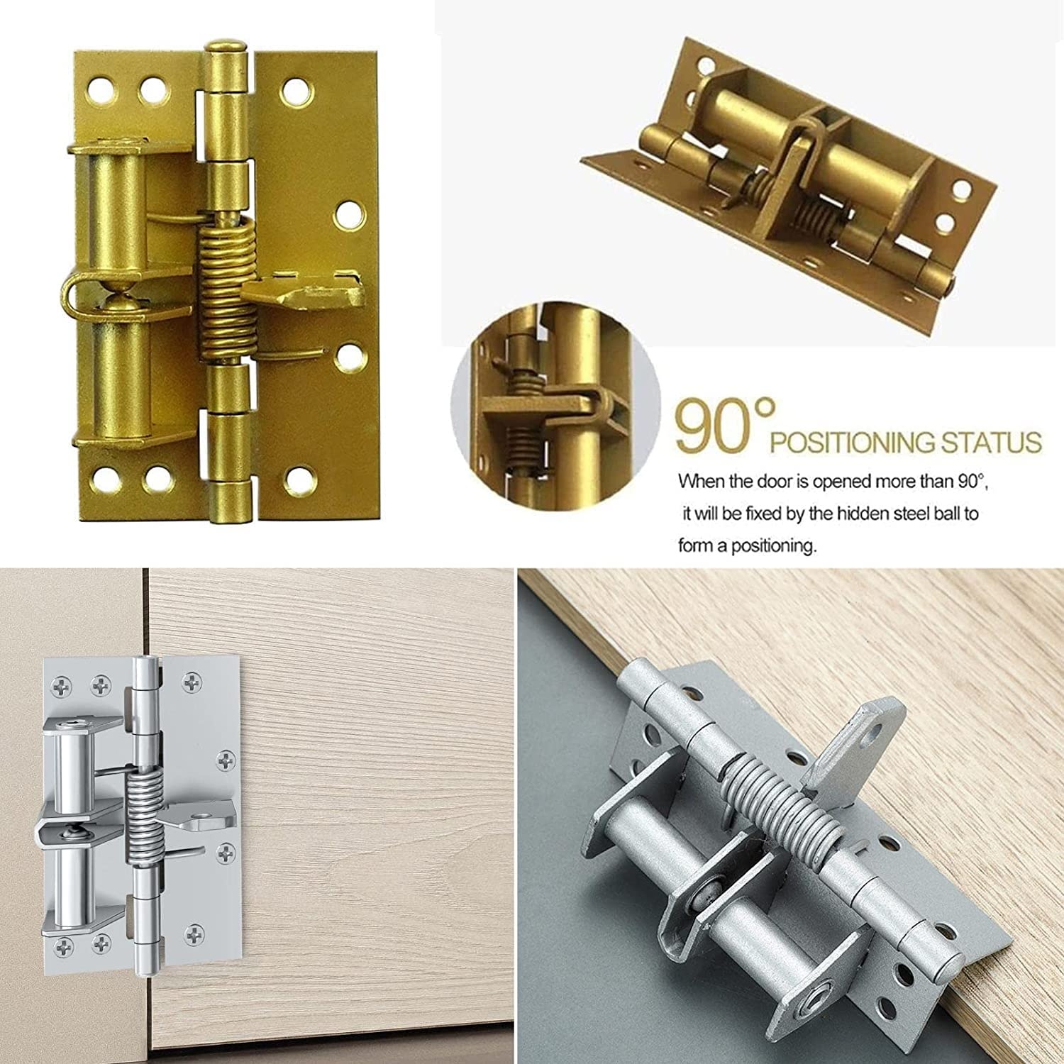 Automatic Door Closer Stainless Steel Door Closer, Mute Spring Door Opener( New Design)