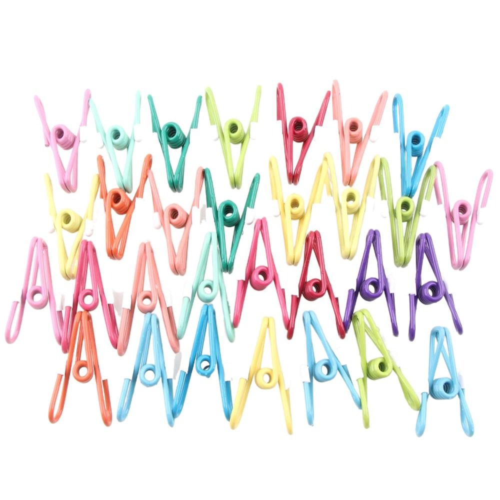 30PCS High Quality Anti Drop Food Clips Windproof Colorful Food Packaging Clip Reusable Durable Bag Clips Clothesline