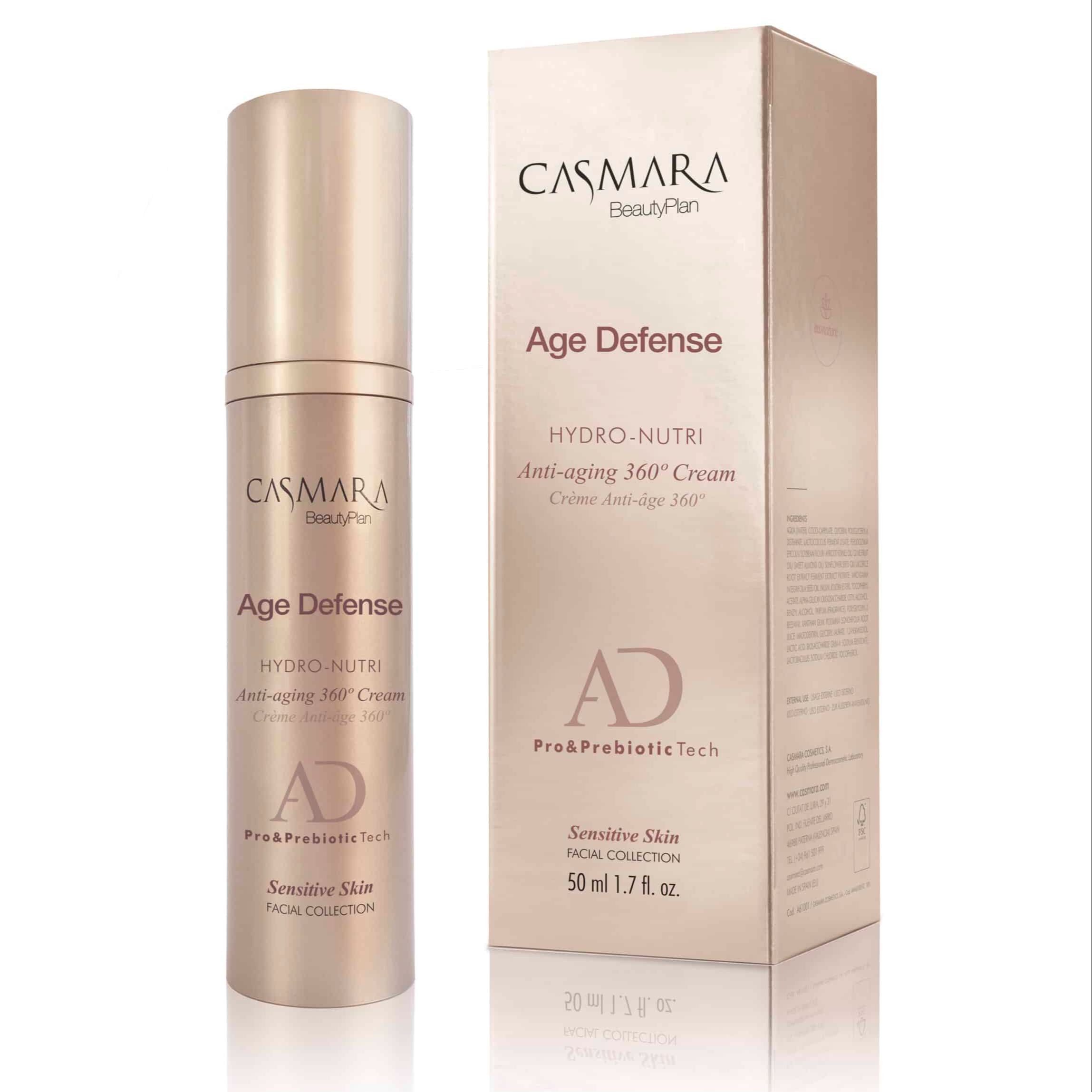 Casmara BeautyPlan Age Defense Cream 50 ml Hydro Nutri Pro and Prebiotic Technology For Sensitive Skin