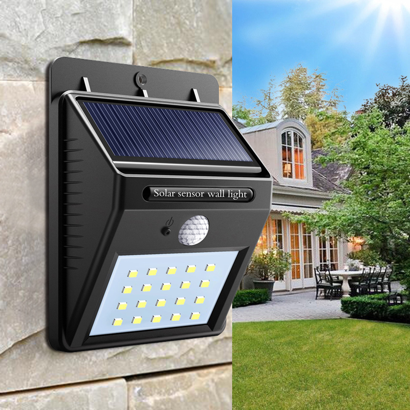 Waterproof 20 LED Outdoor LED Solar Light Power Pir Motion Sensor