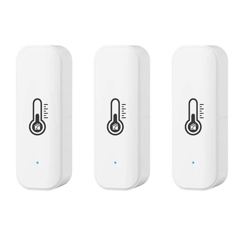 3X Tuya ZigBee Temperature Humidity Sensor Smart Home Temperature Sensors Works with Assistant Smart Life