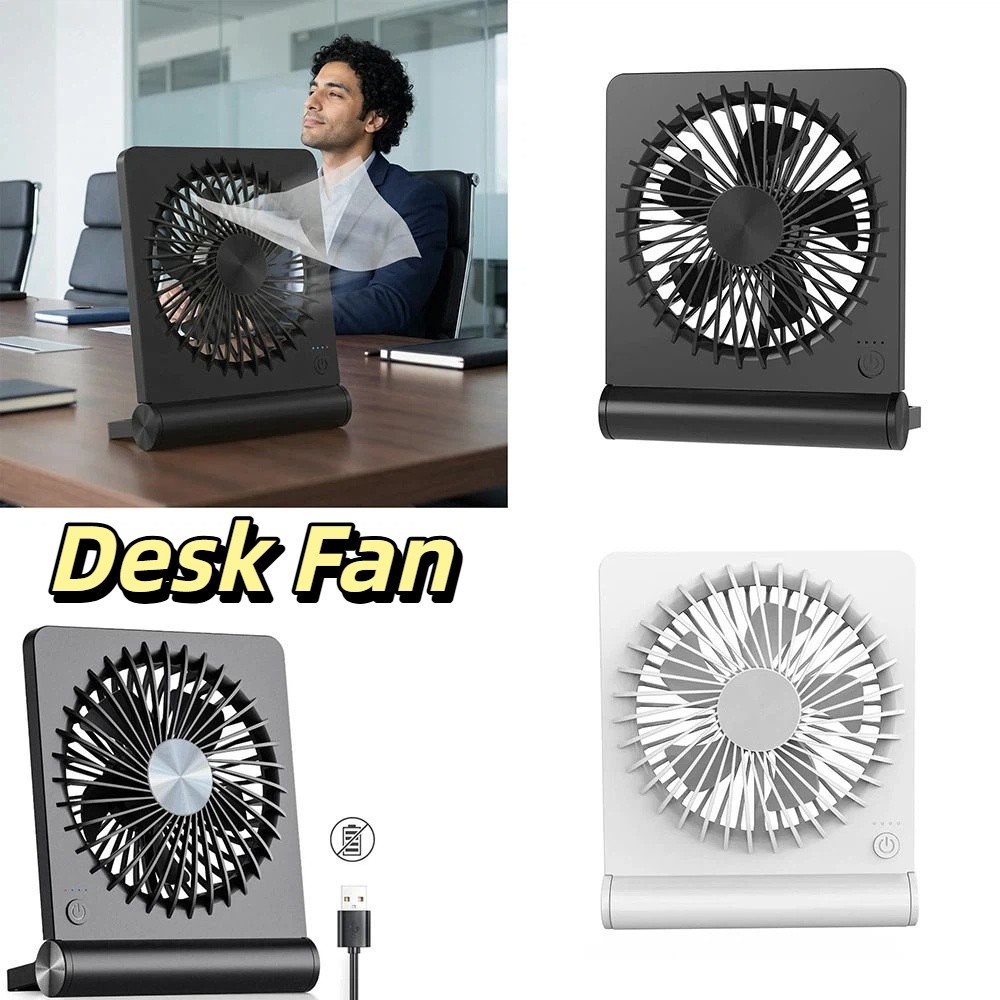 Simple Lightweight Desk Fan Folding Portable Small Fan Handheld Ultra Quiet Ultra-thin Mini Fan Summer