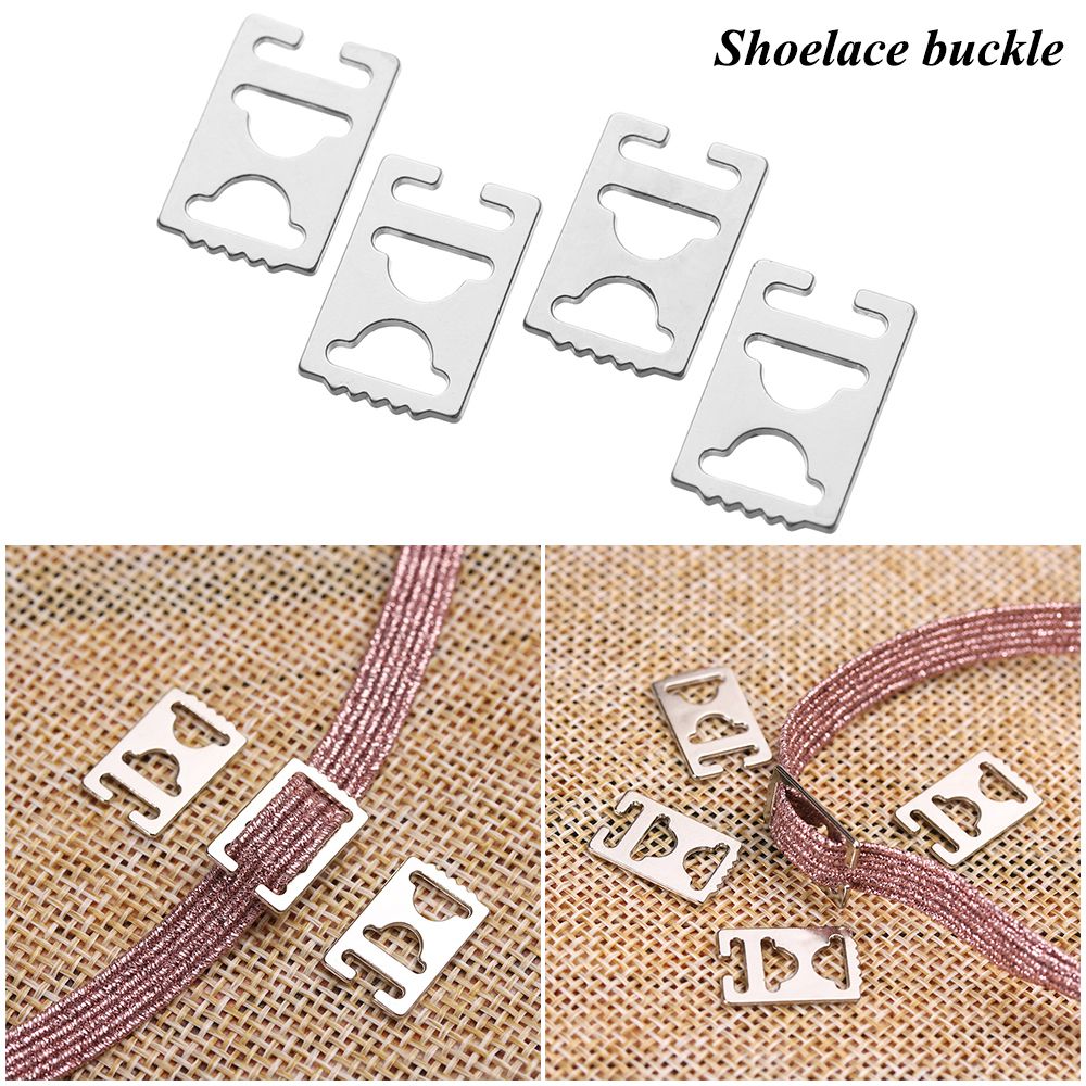 8Pcs New Shoelace Accessories Metal Fast Lacing Laces Buckle No Tie Shoelaces Lazy Shoelaces