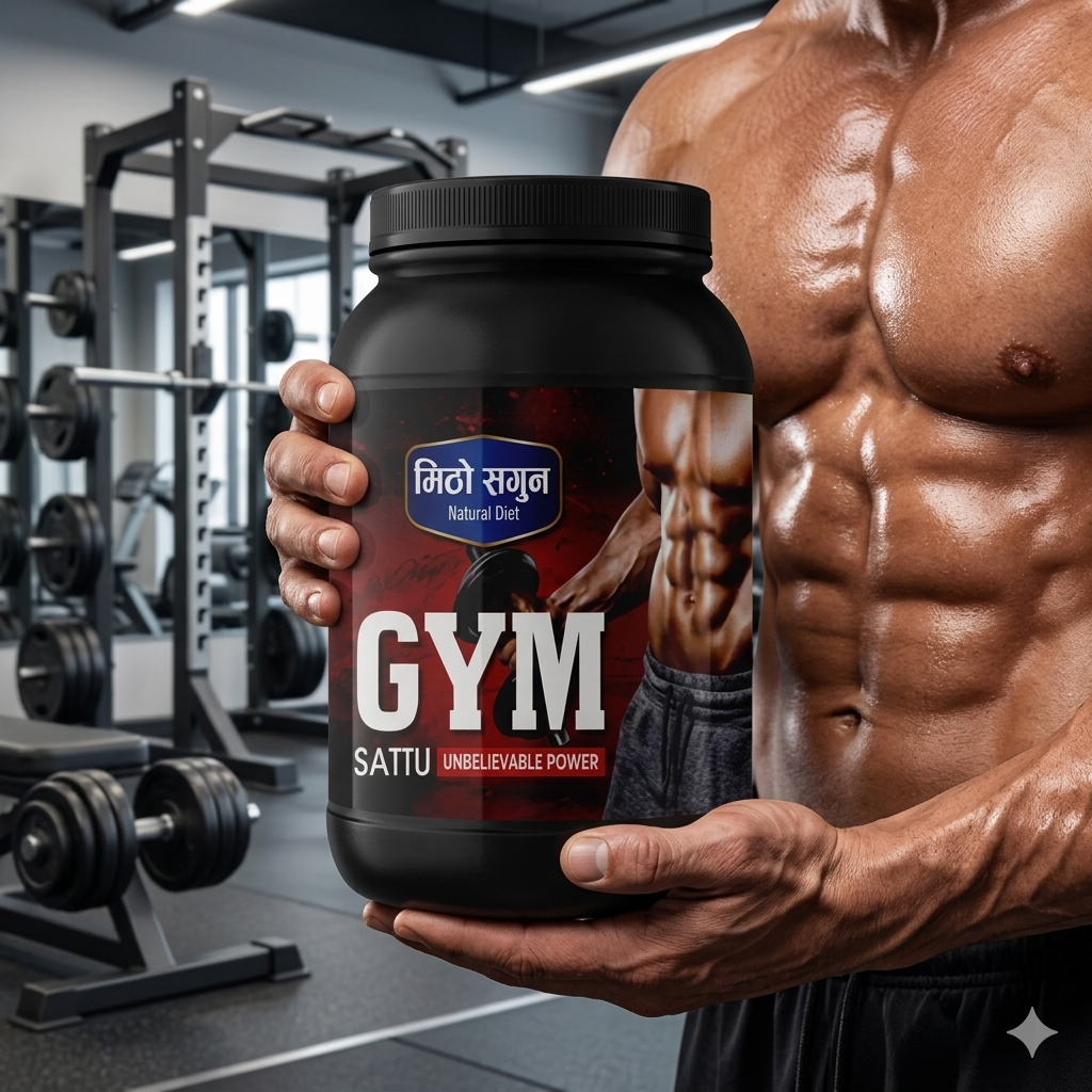 Mitho Sagun GYM Sattu (With Sugar) - 1kg High Protein Natural Energy Diet