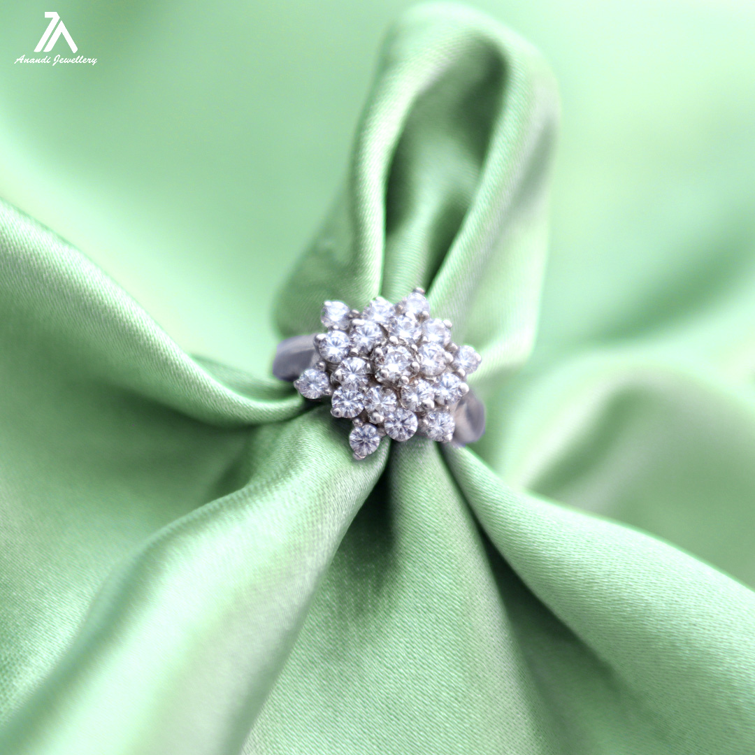 Anandi Jewellery Lily Luster Silver Ring