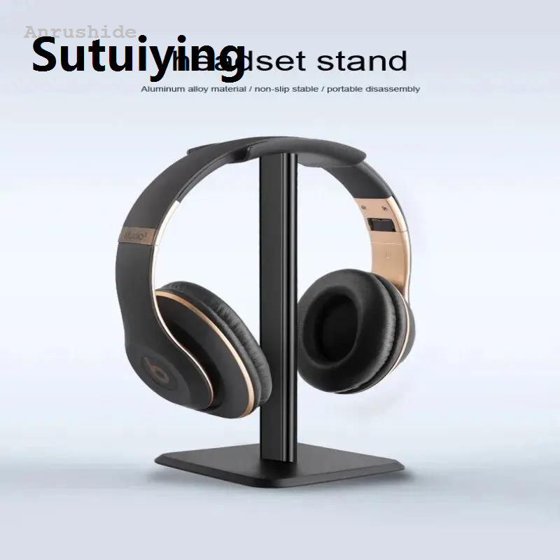 Sutuiying Fashion Anrushide 1PCS Headphone Holder Universal Head-mounted Headphone Rack Computer Fashion Gaming E Fports Ear Music Desktop Storage Rack Hook
