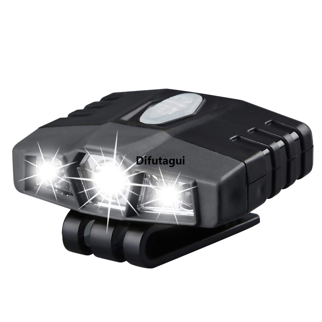 【DIV MALL】Ultra Bright Hands-Free LED Clip Hat Light - Rechargeable 150 Lightweight Spotlight Waterproof Cap Light Flashlight head Light For Fishing Camping Cycling