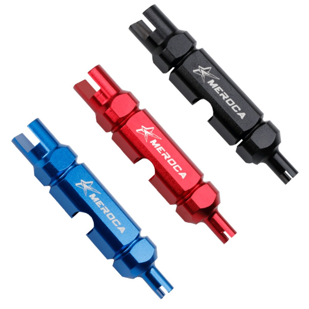 Bicycle Maintenance Tools 3 in Schrader Valve Tool Disassembly Aluminium Alloy Valve Core Wrench No Slipping CNC Turning Air Nozzle Wrench Conventional American Valves