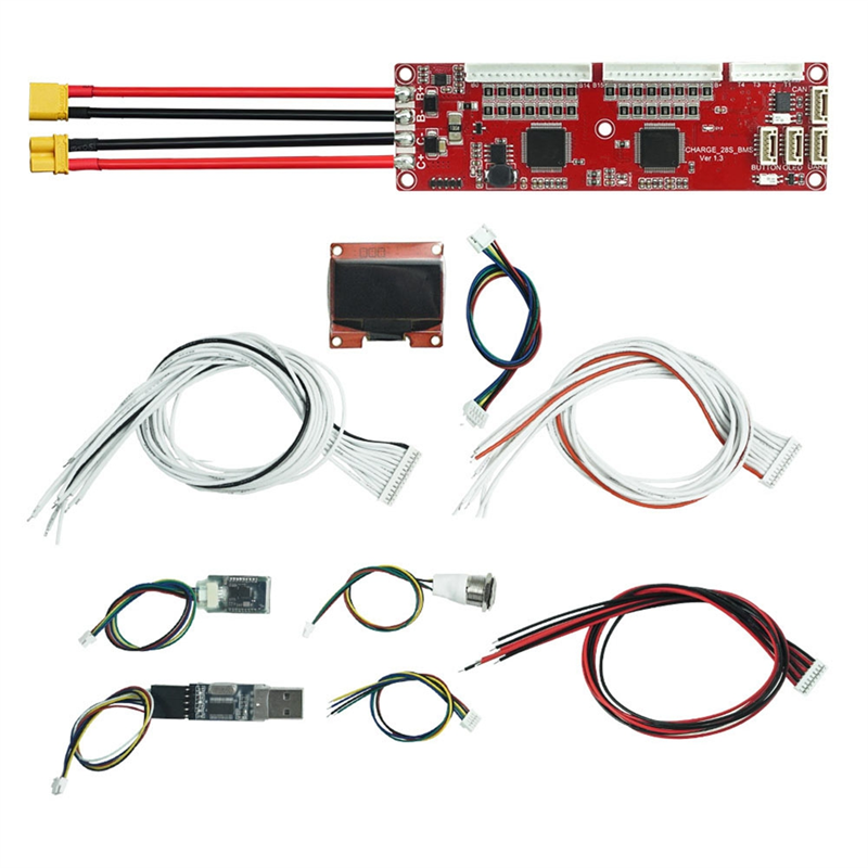 Board 6S-28S 12A Smart Based on Passive Balance Lifepo4 LTO Battery Protection Board for Electric Scooters XT30