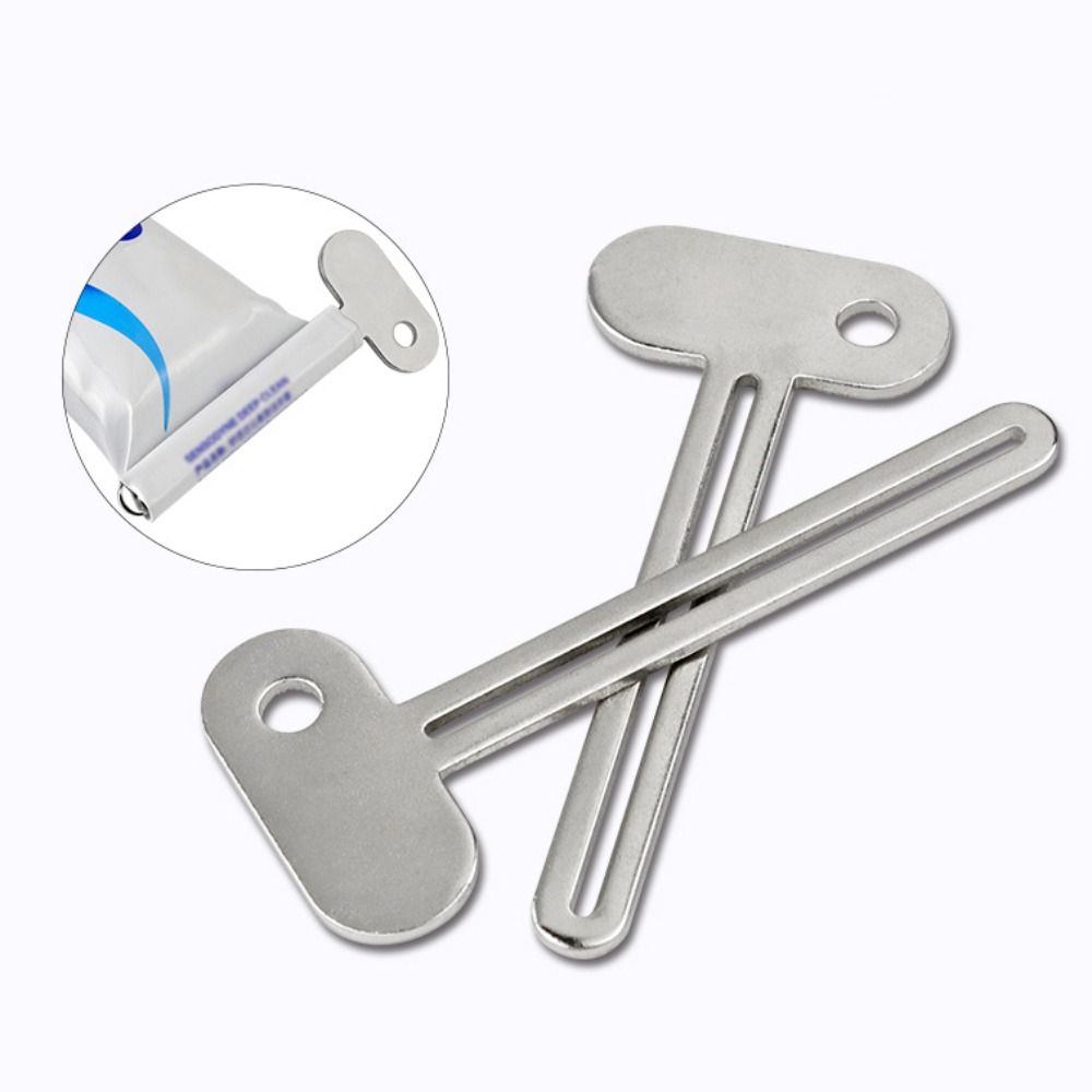 6PCS Portable Metal Toothpaste Tube Squeezer Multifunctional Wear-resistant Tube Wringer High Hardness Durable Manual Toothpaste Dispenser Bathroom Accessories