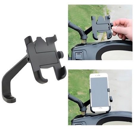 Full Metal Body Bike & Scooty360 Degree Rotating Mobile Holder Stand for Bicycle, Motorcycle, Scooty Fits All Smartphones Multicolor (c2)