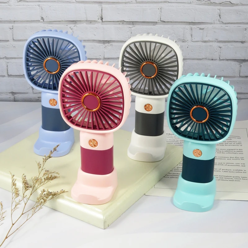 Mini Handheld Portable Fan USB Rechargeable | High Speed Personal Cooling Fan | 3 Speed Silent Pocket Fan with Long Battery Backup | Travel Desk Outdoor Camping Fan for Home Office