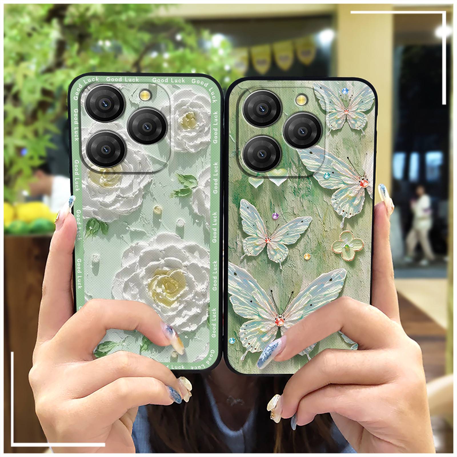 Durable Waterproof Phone Case For OPPO Reno7 5G China TPU Protective Phone Pouch Graffiti Soft case Cartoon Back Cover