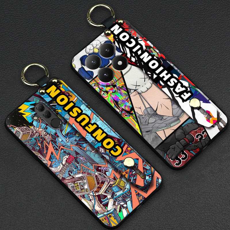 Personality Waterproof Phone Case For Realme Neo8 Durable Kickstand Shockproof Lanyard Ring Phone Holder Wristband