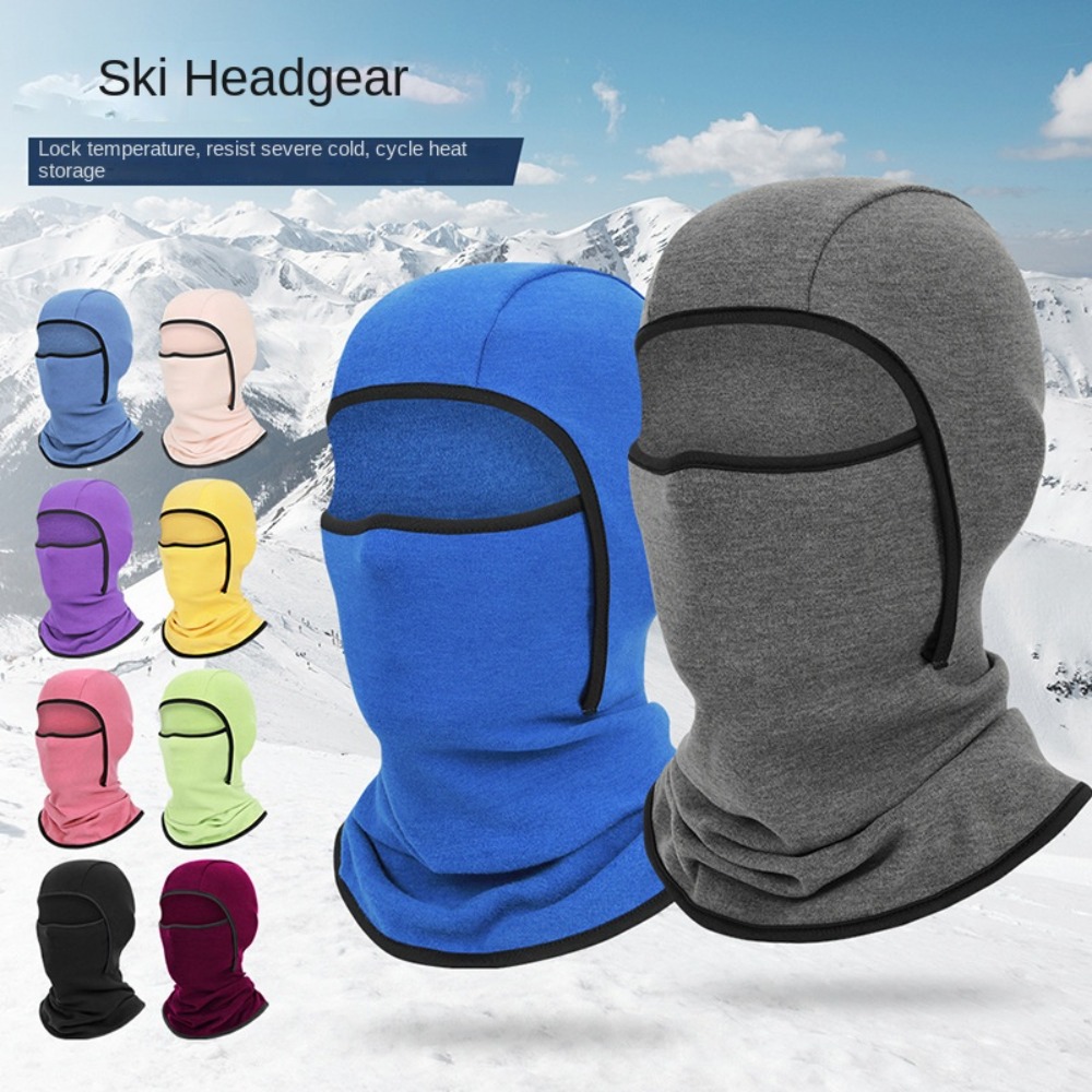 New Polyester Balaclava Ski Mask Windproof Warm Cycling Cap Thermal Breathable Full Face Mask Winter