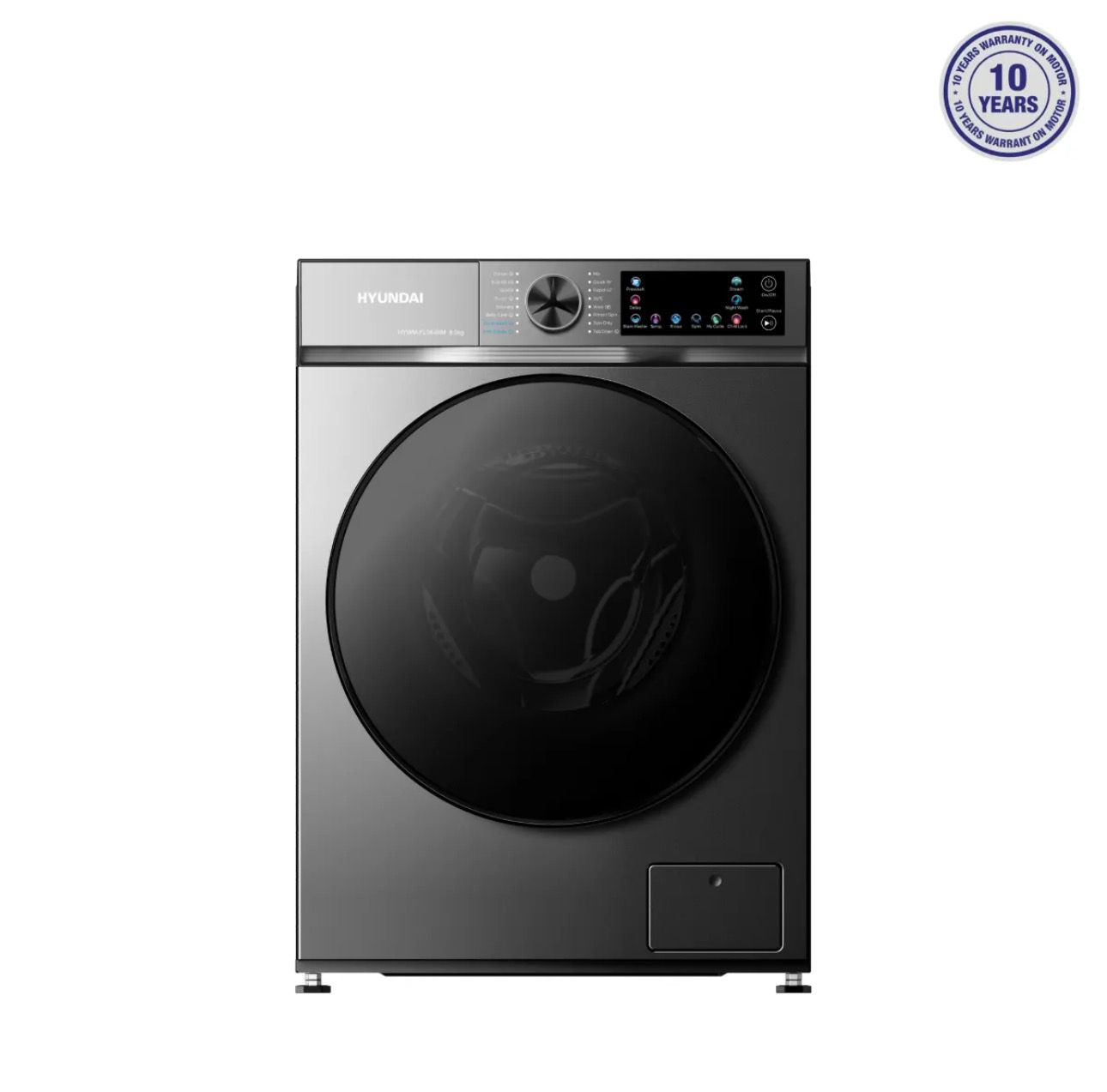 Hyundai Front Loading Washing Machine 8Kg . BLDC Inverter Motor ( HYWM-FL08-BIM )