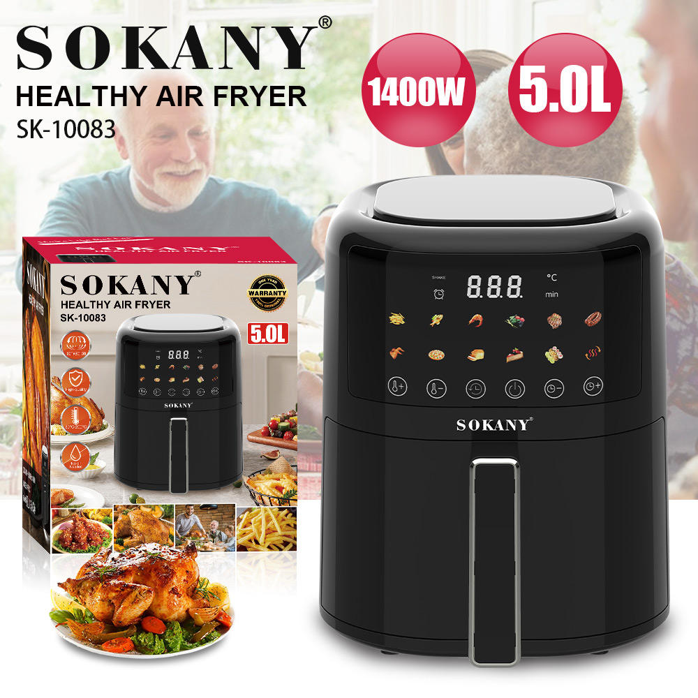Air Fryer Machine 5 L 1400 W Healthy Oil Free Cooking Air Fryer for Household