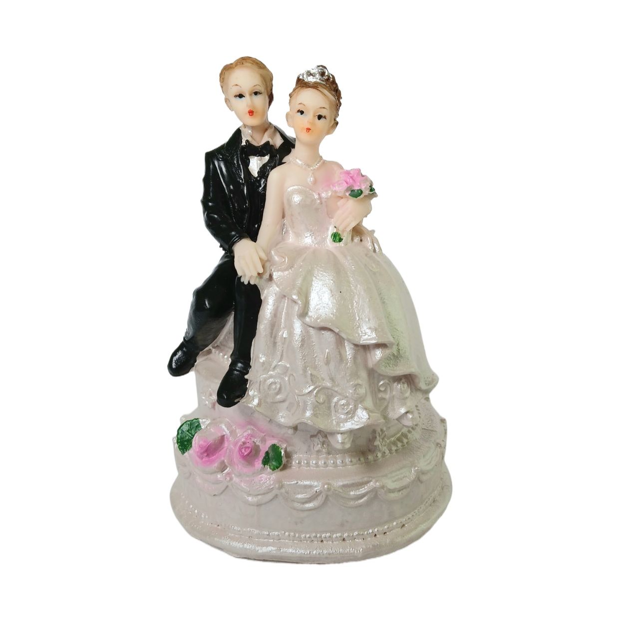 Romantic Love Wedding Bride Groom Couple Statue Room Décor Figure Valentine’s Day Gift For Decoration 13cm