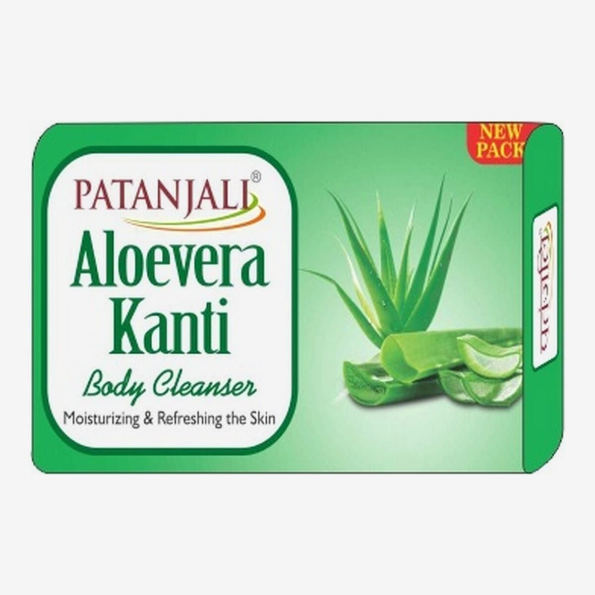 Patanjali Aloevera Kanti Body Cleanser 75 gm (Pack of 6)