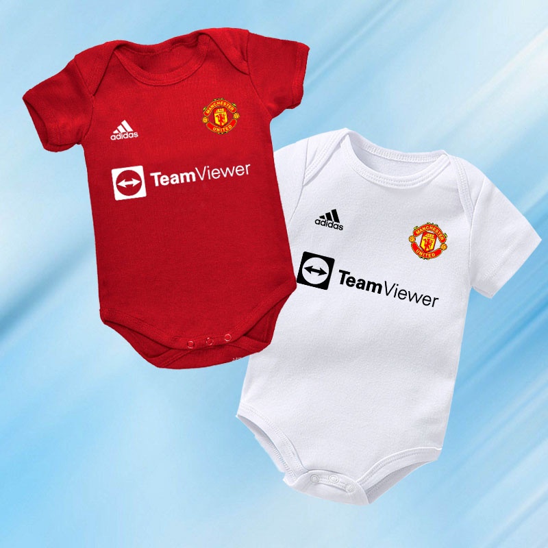 baby sleepwear football rompers Manchester United Football Club Infant Children Pure Cotton Breathable Baby Jersey Printed Jumpsuit HVJL