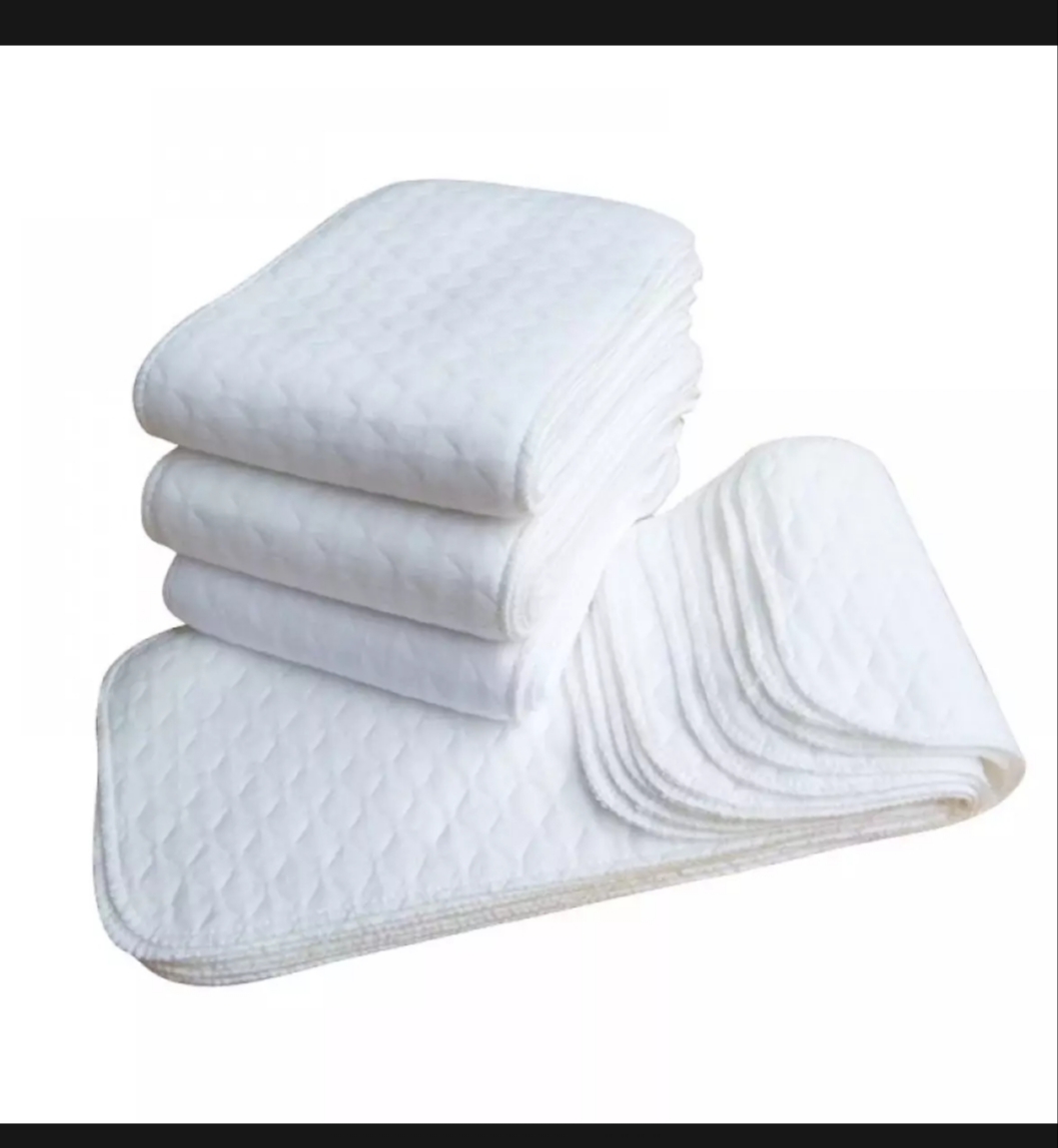 2 Layer Washable Diaper Pad - 5 Pcs Set