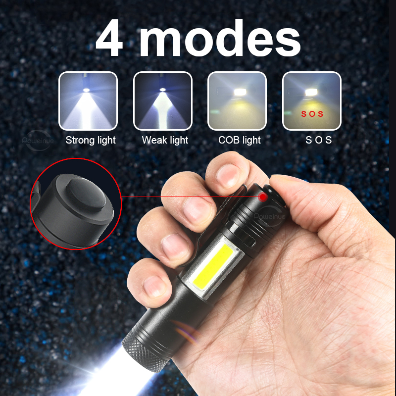 2025 New 1000LM Portable Mini LED Flashlight Lantern Waterproof Hand Light Durable emergency Torch Hand Lamp