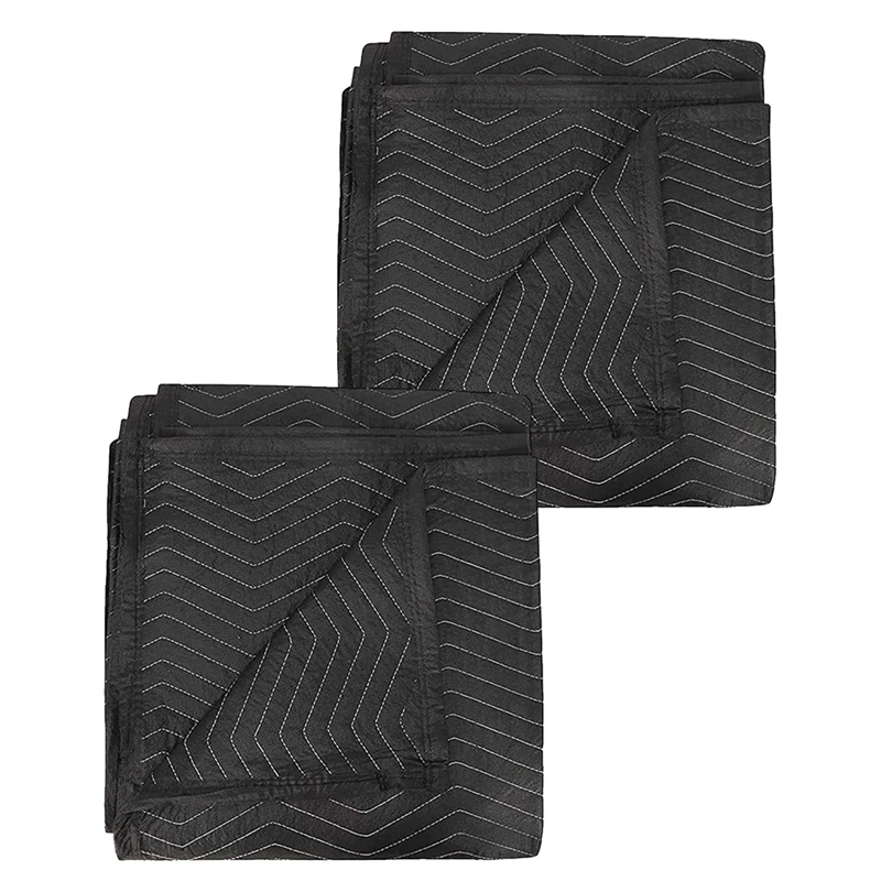 2 PCS Moving Blankets 40x72Inches Heavy Duty for Moving Shipping Furniture Wrapping for Furniture