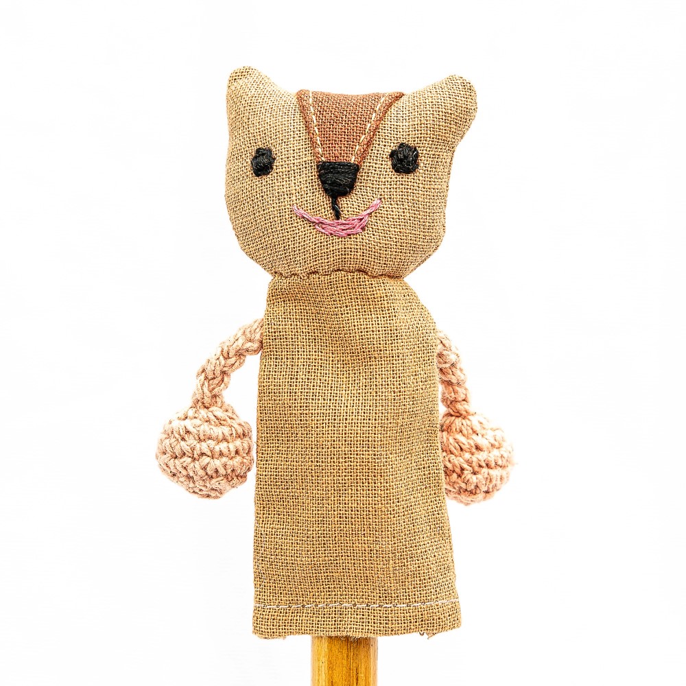 Multicolor Hand Puppet Queen Doll For Kids (Fair Trade Product)