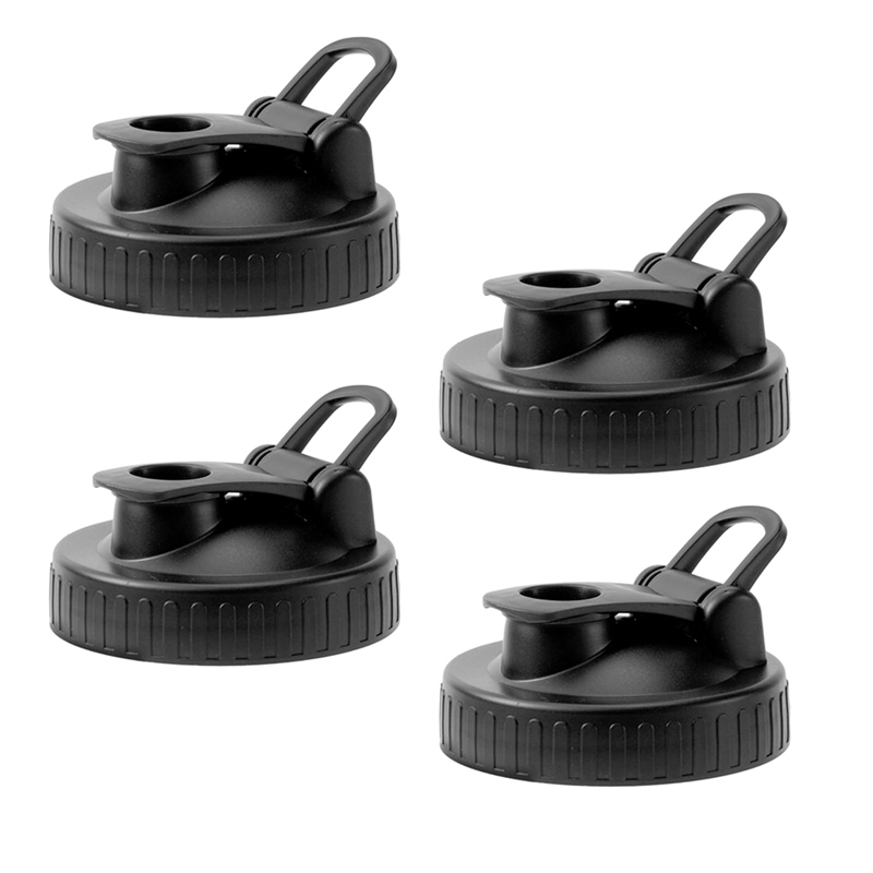 Pour Spout Lids for Ball Wide Mouth Mason Jars, Airtight Canning Jar Flip Cap Top Lid for Dressing Pouring, Easy to Use Pack of 4
