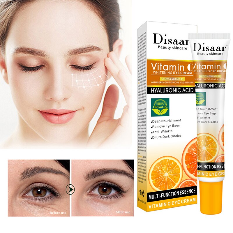DISAAR VC Anti-Aging Eye Cream, Moisturizer, Anti-Wrinkle, Eliminate Dark Circles 25ML