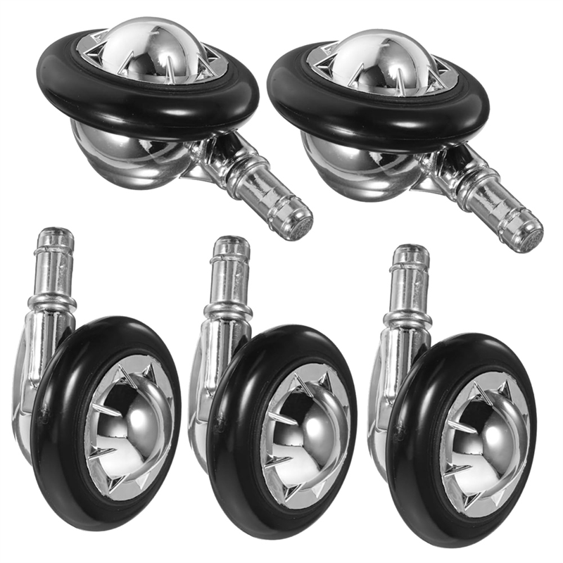 Sojhoop 5Pcs Casters Swivel Wheels Heavy Duty Chair Wheels Mute Desk Caster Wheels Computer Chair Wheels Office Chair Wheels