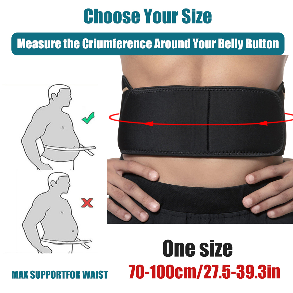 NEW 【Special offer】GOMOREON Back Brace - Copper Infused Lower Lumbar Support Belt. Relief for Muscle Ligament Strain, Arthritis- Fits Men Women